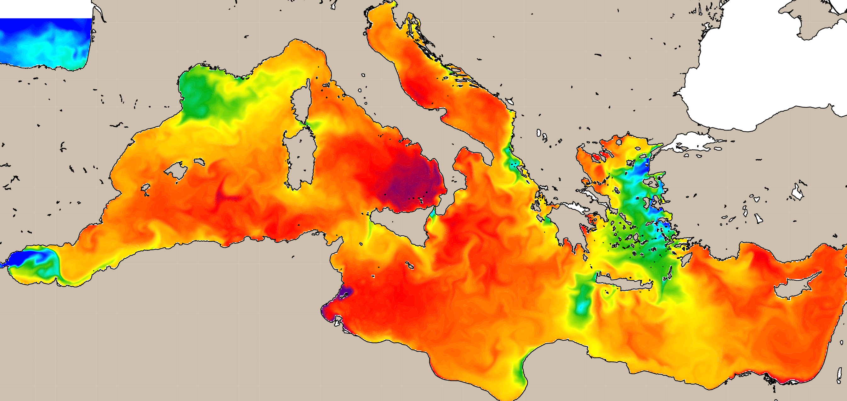 Water Temperature Of The Mediterranean Sea - Real Time Map And Monthly  Temperatures